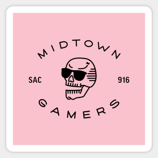 Midtown Gamers: Black Logo Sticker